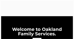 Desktop Screenshot of oaklandfamilyservices.org