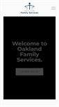 Mobile Screenshot of oaklandfamilyservices.org